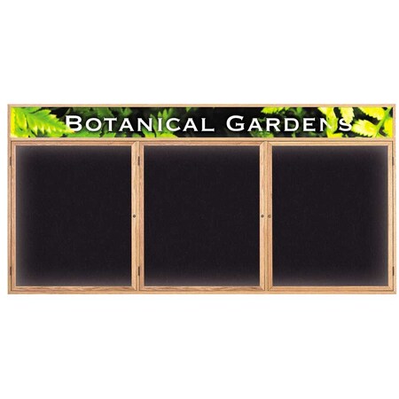 United Visual Products Open Faced Traditional Rounded Corkboard UV642ARC-GOLD-DRKSPR